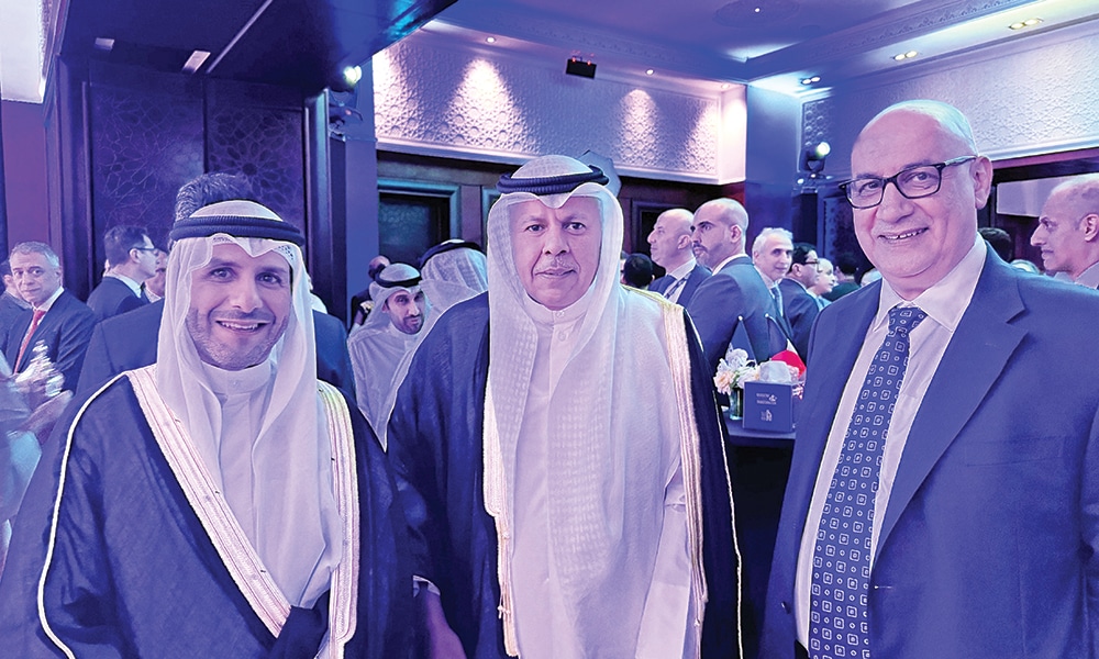 National Bank of Kuwait – Kuwait CEO Salah Al-Fulaij, Ambassador of the State of Kuwait to Morocco Abdul Latif Al-Yahya and Sheikh Abdullah Nasser Sabah Al-Ahmad Al-Sabah on the sidelines of the IMF meetings.