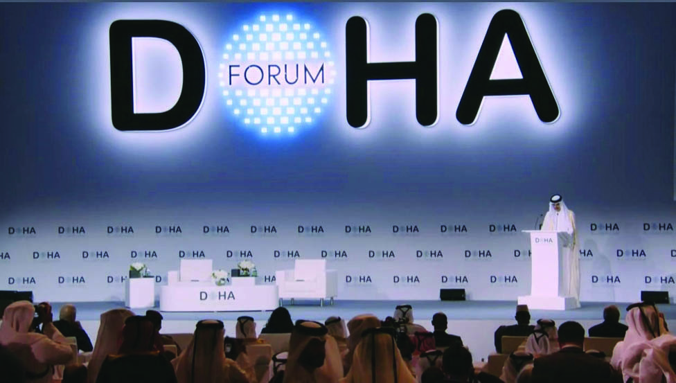 DOHA: Amir of Qatar Sheikh Tamim Al-Thani inaugurates 20th Doha Forum. - KUNA photos