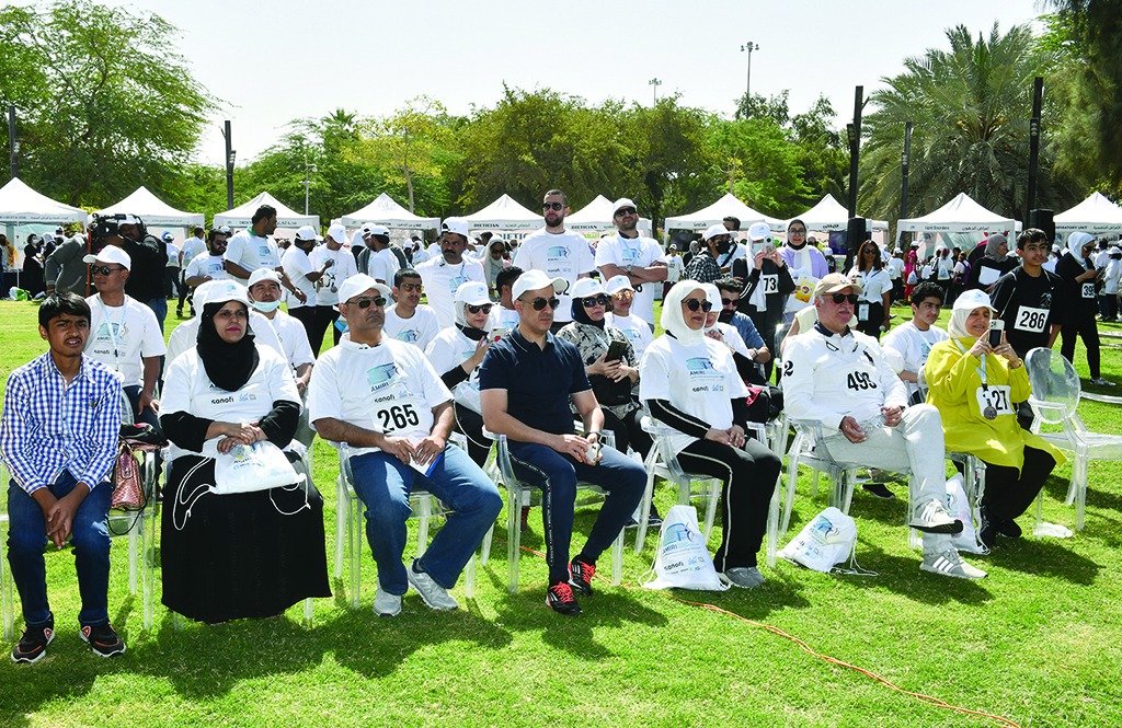 KUWAIT:  Photos show participant who attended the awareness program under the slogan ‘Nutrition and movement, health and blessing’ in Al Shaheed Park.- KUNA photos